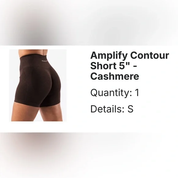 Amplify Contour Short 5" - Cashmere, Like New - Picture 4 of 4